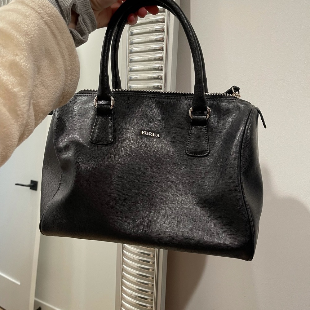 FURLA Black Bowling Bag 👜